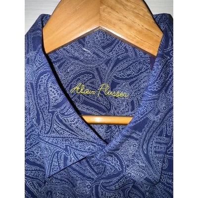 Alan River Camisa Hombre Paisley Morado Manga Larga Abotonada Talla XXL Foto 1 de 4