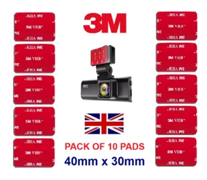 3M Sticky Pads Double Sided Adhesive Pads For Dashcam Helmet Mount Action Camera - Picture 1 of 14