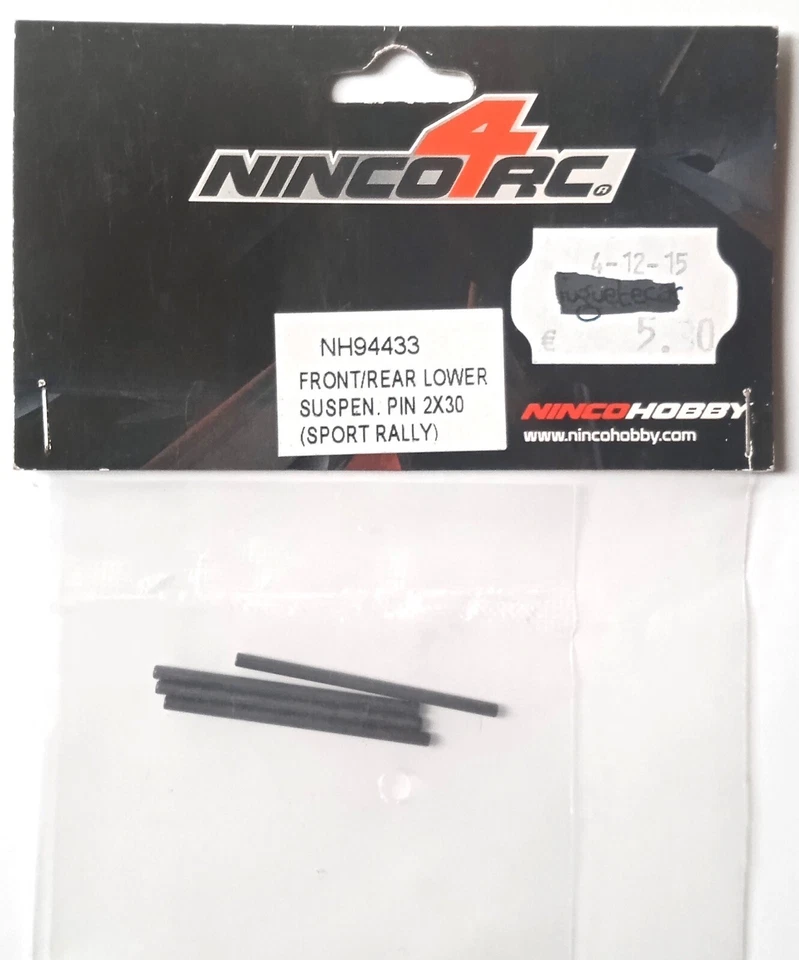 Ninco NH94433 Front / rear lower suspension pin 2x30 ( Sport rally ) RC model Foto 1 de 1