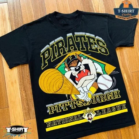 Vintage MLB Pittsburgh Pirates Looney Tunes Taz Shirt Unisex Men Women KV4023 Cover