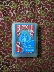 Carte da gioco poker in plastica trasparente per bicicletta - BLU/TEAL - nuove impermeabili - Foto 1 di 2