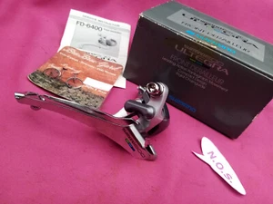 NOS/NIB SHIMANO 600 ULTEGRA TRI COLOR FD-6400 FRONT DERAILLEUR AVANT DOUBLE BIKE - Bild 1 von 15
