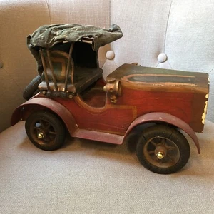 c1911 Ford Model T Torpedo Runabout Roadster Hand Made Large Antique Model Car - Picture 1 of 10