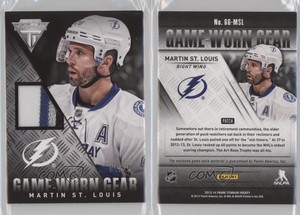 2013-14 Panini Titanium Game-Worn Gear /25 Martin St Louis #GG-MSL Patch HOF