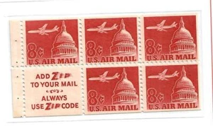 USA Flugpost ** postfrisch 1962 Mi. 836 HBl. 35 mit seltenen Werbe A5 - Bild 1 von 1
