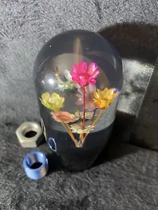 JDM Multi-Color Flower Clear Acrylic Shift Knob - Picture 1 of 14