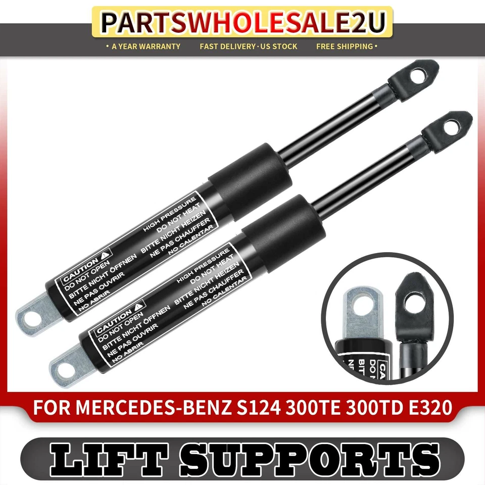 2x Puntales de gas con soporte de elevación de puerta trasera para Mercedes-Benz 300TE 1988-1993 E320 Foto 1 de 4