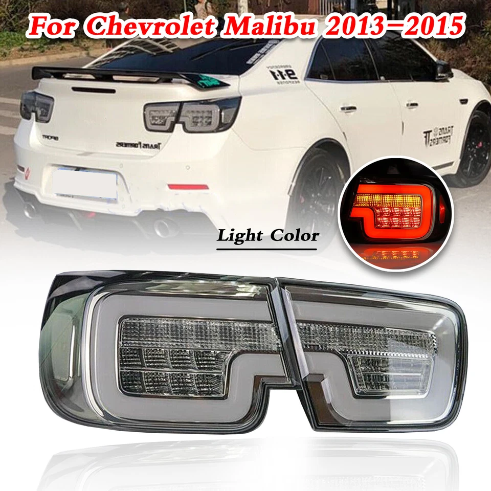 Conjunto de luces traseras LED para Chevrolet Malibu 2013-15 carcasa negra Foto 1 de 4