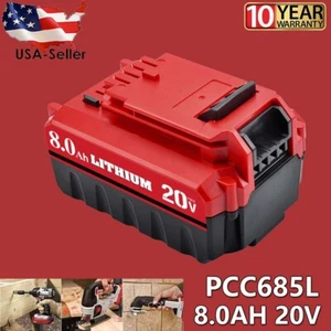 2X 20Volt 7.0,8.0Ah for Porter Cable 20V MAX Lithium-ion Battery PCC685L,PCC680L - Picture 1 of 11