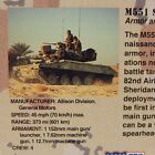 MILITARY ASSET M551 SHERIDAN DESERT STORM TRADING CARD #210