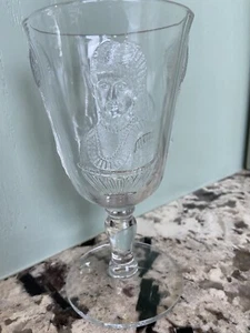 Antique Pressed Glass EAPG Adams OPERA (AKA Actress) Water Goblet - Picture 1 of 5