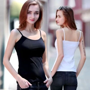 Sleeveless Crop Tops Sexy Racerback Fashion Tank Top Women - Picture 1 of 12