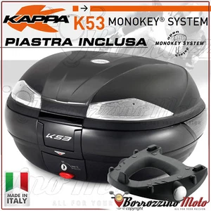 BAULETTO KAPPA K53 TECH + PIASTRA MONOKEY YAMAHA MT-03 660 2007 2008 2009 2010 - Picture 1 of 1