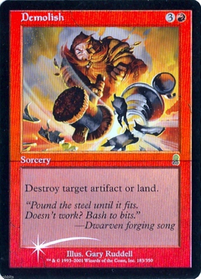 MTG - Odyssey - Demolish - Foil - NM - Image 1 of 1