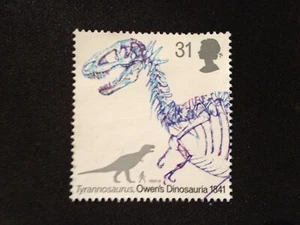 GB 1991 SG1575 150TH ANNIVERSARY DINOSAURS IDENTIFICATION OWEN 31P TYRANNOSAURUS - Picture 1 of 1