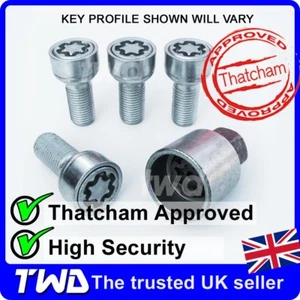 4 x ALLOY WHEEL LOCKING BOLTS FOR MERCEDES M14x1.5 (28MM LONG) RADIUS NUT [MA0e] - Picture 1 of 9