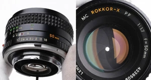 Tested Serviced Minolta MC 50mm f1.7Rokkor-X PF Lens very nice LOOK - Picture 1 of 15