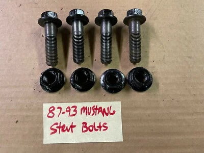 87-93 Ford Mustang Front Strut Bolts & Nuts Factory 10.9 Spindle Control Arm OEM - image 1 of 4