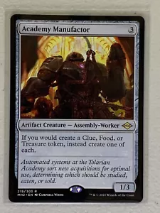 Academy Manufactor 219/303 Rare - MTG Modern Horizons 2 Unit #3 - Foto 1 di 2
