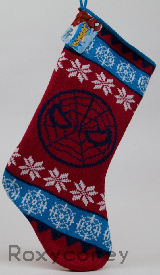 RUZ MARVEL SPIDERMAN KNITTED CHRISTMAS STOCKING