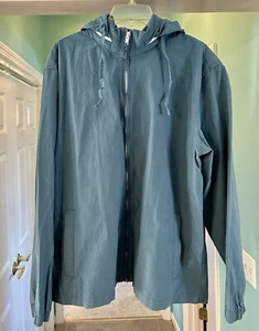 Old Navy Men’s Dusty Blue Hooded Jacket Size XL - Picture 1 of 5
