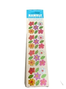 Hambly Studios Glitter Prismatic Mini  FLOWERS WITH LEAVES Stickers Glittery 1 - Picture 1 of 1