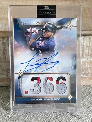 2023 Topps Luminaries Hit Kings Auto Patch Luis Arraez #HKAPLA /15 - Image 1 of 2