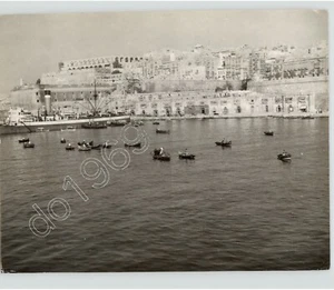 Britischer Marinestützpunkt MALTA, Valetta Hafen ca. 1960er Pressefoto von RIEGER - Bild 1 von 2