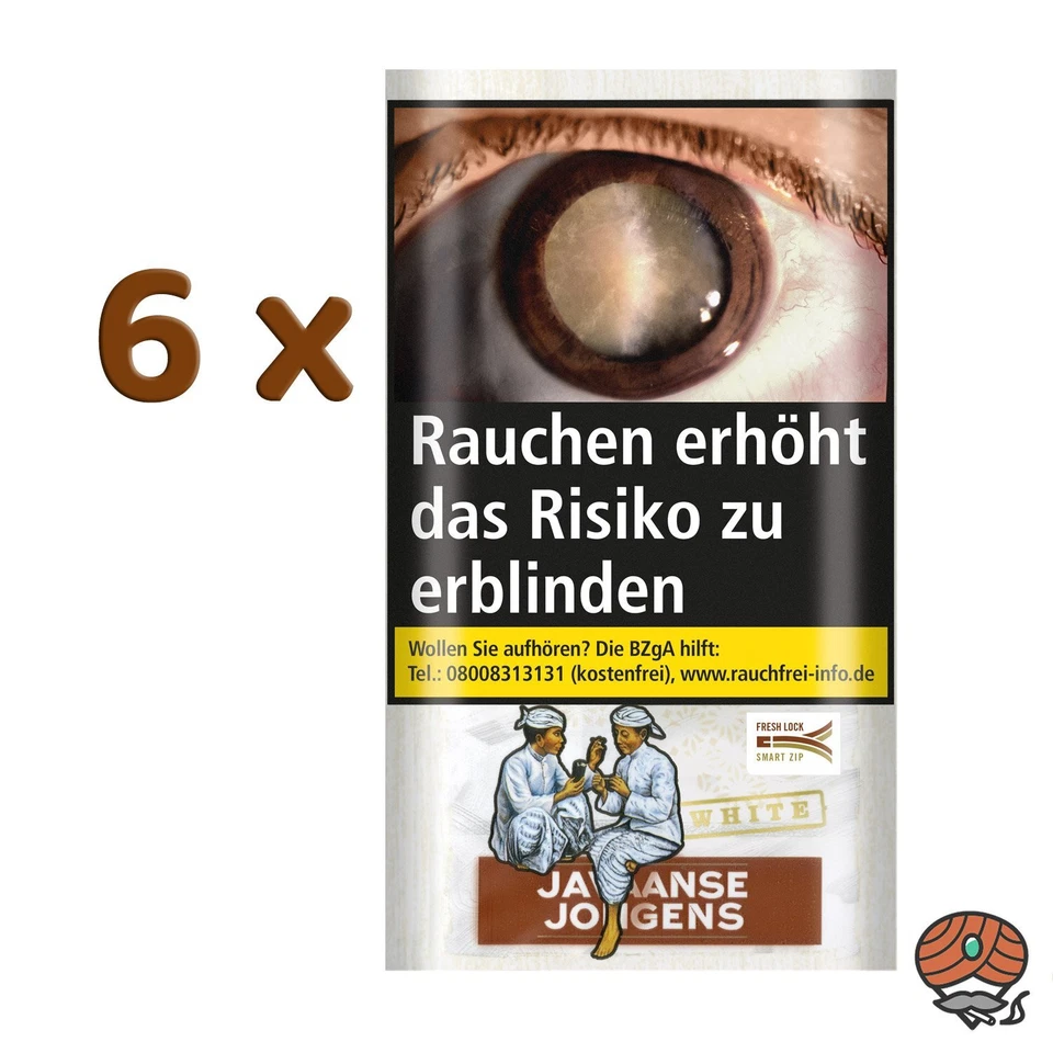 Javaanse Jongens White Drehtabak 6x 30g - Bild 1 von 1
