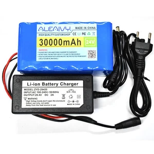 30000mAh 24V 30Ah 7S3P Battery Electric Li-ion Battery Pack Bicycle Charger New - Picture 1 of 7