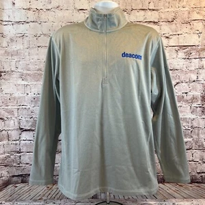 The North Face Gray Fleece Long Sleeve 1/4  Zip Mock Neck CO. Logo Sweater  XL - Picture 1 of 8