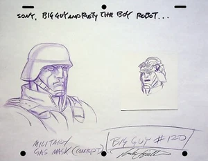 Celda Modelo de Producción Big Guy & Rusty the Boy Robot Art de Frank Squillace BIG GUY - Imagen 1 de 4