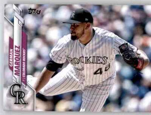 2020 Topps Series 1 German Marquez Base Card MLB PWE Set Break Rockies #126 - Picture 1 of 2