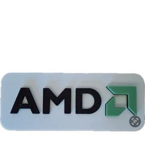 Decorative AMD Logo Standing Sign Display Room PC - Picture 1 of 2