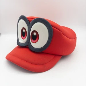 Super Mario Odyssey Cappy Hat Red Eyes Cap Cosplay Accessory Adult One Size - Picture 1 of 7