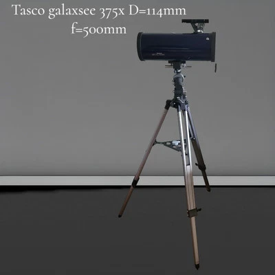 Tasco Galaxsee 375x 114 mm D/ F 500mm Telescope w/ Accessories Astronomy 🔭  - Image 1 of 4