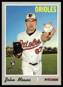 2019 Topps Heritage John Means Rookie Baltimore Orioles #665 - Bild 1 von 2