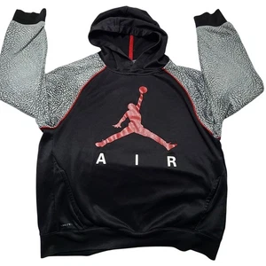 Air Jordan Therma Fit Hoodie Youth Boys Size XL (13-15) Elephant Print Sleeve - Picture 1 of 8