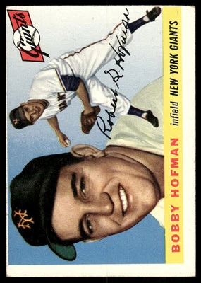 1955 Topps #17 Bobby Hofman New York Giants EX-EXMT 47011 - Image 1 of 2