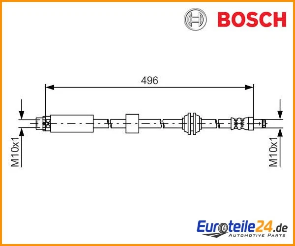 Brake Hose Bosch 1987481590 for BMW 5 Series 5 Series Touring - Image 1 of 1
