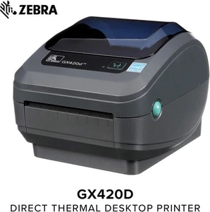 Zebra GX420d (GX42-202411-000) Direct Thermal Label Printer- NEW SEALED BOX - Picture 1 of 3