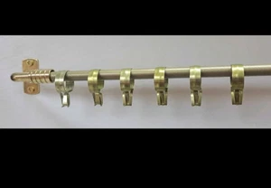 3/4" Runde Glänzende Helle Messingplatte Zum Einklemmen Clip-On Slide Cafe Ringe - 14er Pack - Bild 1 von 8