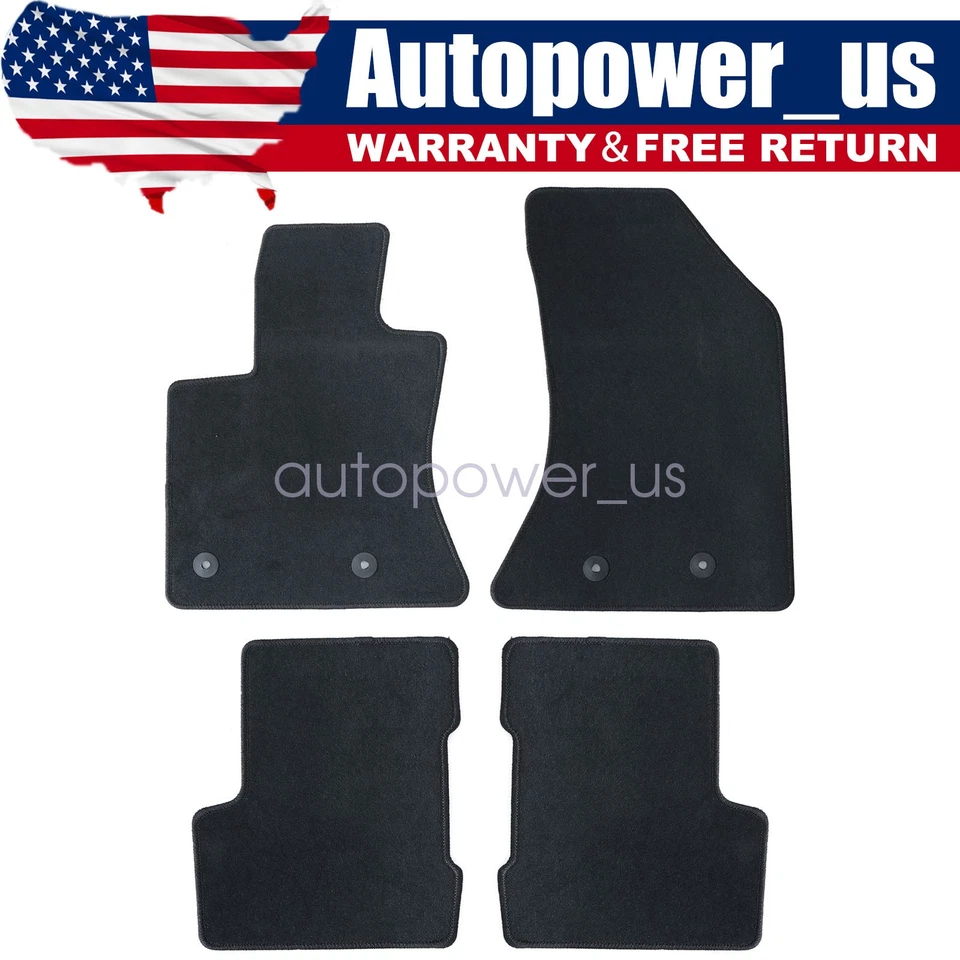 Alfombrillas delanteras traseras de terciopelo negras impermeables para Jeep Renegade 2015-2020 Foto 1 de 4