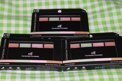 NUEVO EN CAJA CORRECTOR CORRECTOR ELF STUDIO (Neutralizar e Iluminar) Compacto (1 LOTE DE 3) Foto 1 de 2