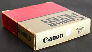 Canon 49mm 81A Skylight Filter - Mint In Box!