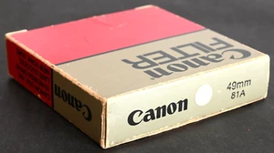 Canon 49mm 81A Skylight Filter - Mint In Box! - Picture 1 of 3