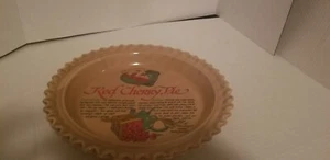 Vintage Ceramic Red Cherry Pie Plate - Picture 1 of 5