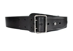๐๏ธ Authentic SAINT LAURENT Paris Black Leather Belt IT-80 US-31/32 - Picture 1 of 9