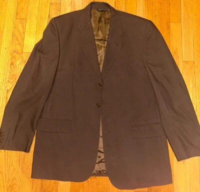 Vintage Men's Suit Jacket Gianni Manzoni Tendenza Made in Italy Brown 42 - Image 1 of 2
