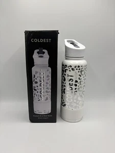Coldest Sports Trinkflasche Silber Leopardenmuster 40 Oz - Bild 1 von 3